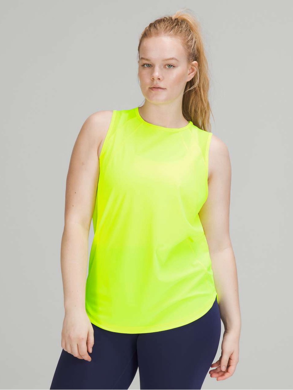 lululemon athletica sculpt Tank in neon yellow